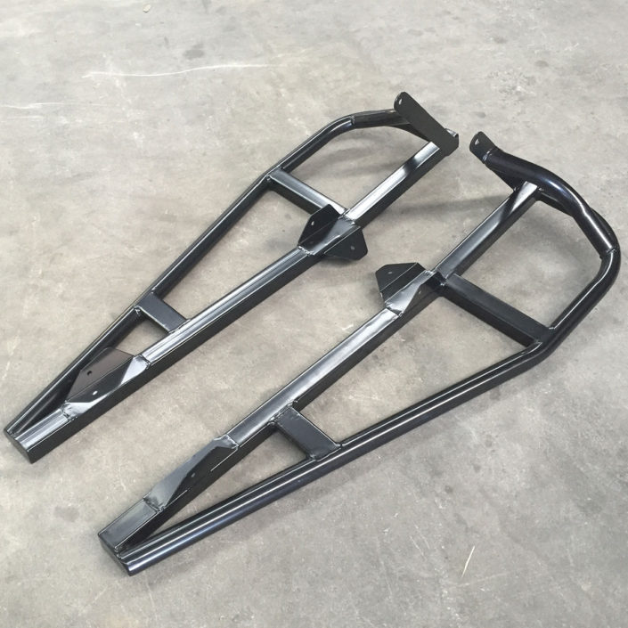 Polaris RZR XP 2 SEATER nerf bars Left and right Brown Davis Motorsport